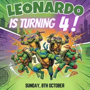 Ninja Turtles Birthday Invitation | TMNT Karate Party Invite