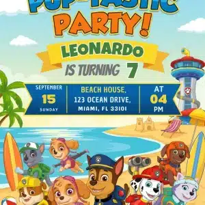 Paw Patrol Birthday Invitation | Editable Puppy Party Invite