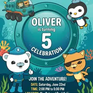 Tropical Birds Birthday Invitation, Colorful Jungle Bird Party Invite