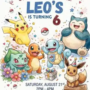 Cartoon Gaming Birthday Invitation | Kids Adventure Party Template