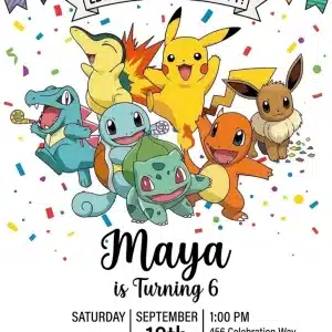 Custom Monster Birthday Invitation Template - Fun Kids Party Theme