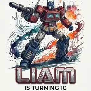 Rescue Bots Birthday Invitation | Optimus Prime & Autobots Party