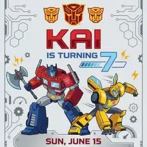 Rescue Bots Birthday Invitation | Transformers Autobots Party Invite