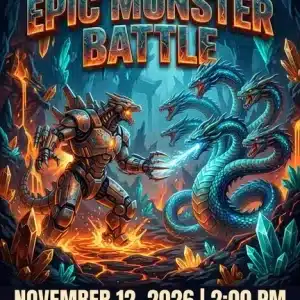 King of Monsters Birthday Invitation - Godzilla & Kong Theme