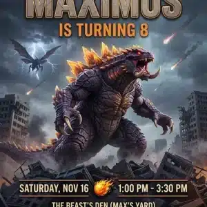 Godzilla Birthday Invitation | Editable Monster Party Invite