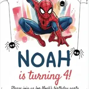 Spidey and His Amazing Friends Birthday Invitation