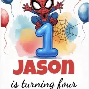 Spidey and His Amazing Friends 1st Birthday Invitation