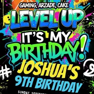 Bruh It's My Birthday Funny Neon Teen Birthday Invitation