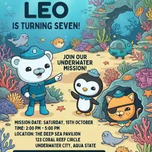 Octonauts Birthday Invitation Template | Underwater Adventure