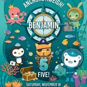 Octonauts Ocean Adventure Birthday Invitation Template