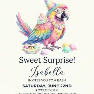 Whimsical Kids Birthday Party Invitation Template