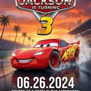 Race Car Birthday Invitation Template | Editable Racing Party Invite