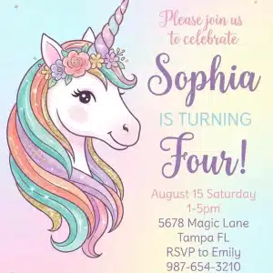 Whimsical Ocean Birthday Invitation Template