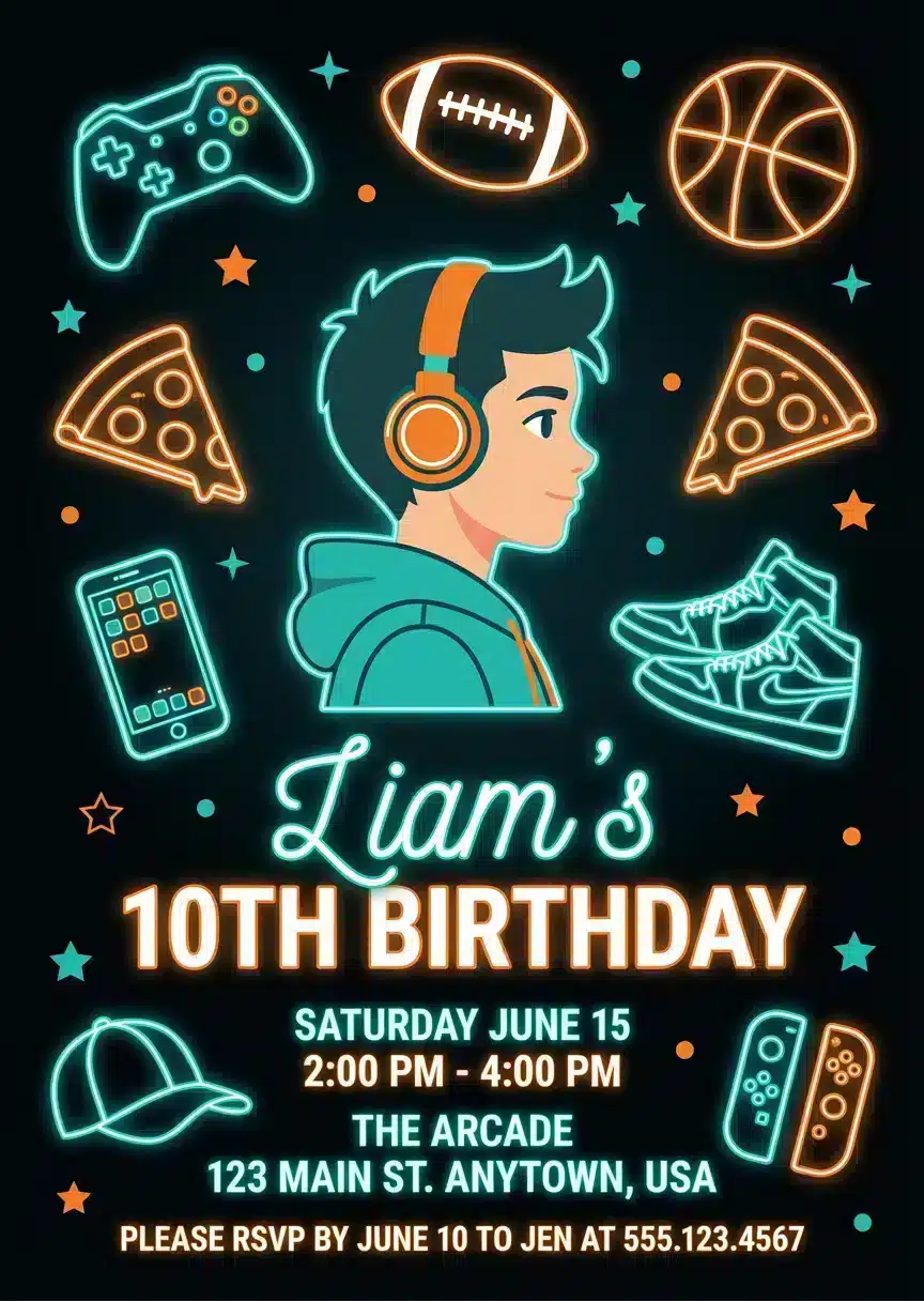 Ocean Adventure Kids Birthday Invitation | Editable Sea Theme
