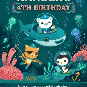 Magical Kids Birthday Invitation | Editable Digital Template
