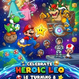 Custom Trading Card Birthday Invitation with Photo Template