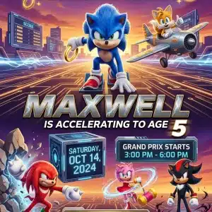 Sonic the Hedgehog Birthday Invitation | Blue Speedster Party Invite