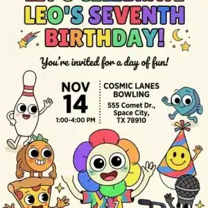 Dandy's World Birthday Invitation | Roblox Theme Editable Template
