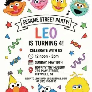 Magical Kids Birthday Invitation Template - Instant Digital Download