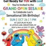 Elmo's World Sesame Street Birthday Invitation