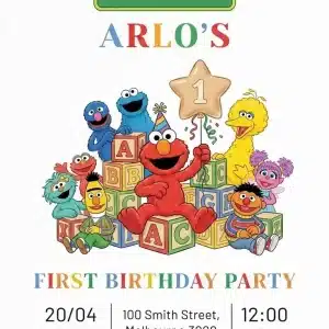 Whimsical Kids Birthday Party Invitation Template